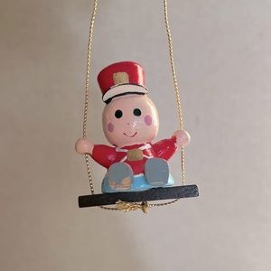 Drummer Boy Ornament, Chippy Wooden Christmas Ornament, Hand Painted Soldier